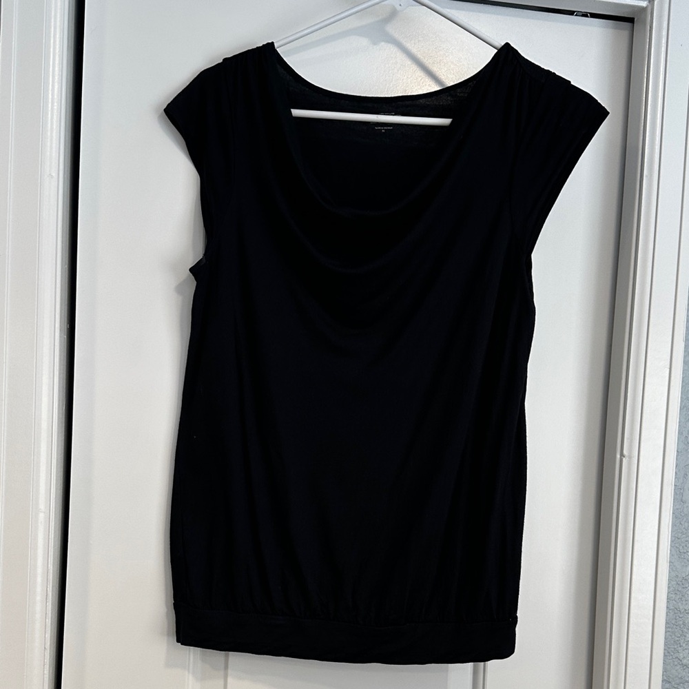 Black scoop neck shirt from Loft